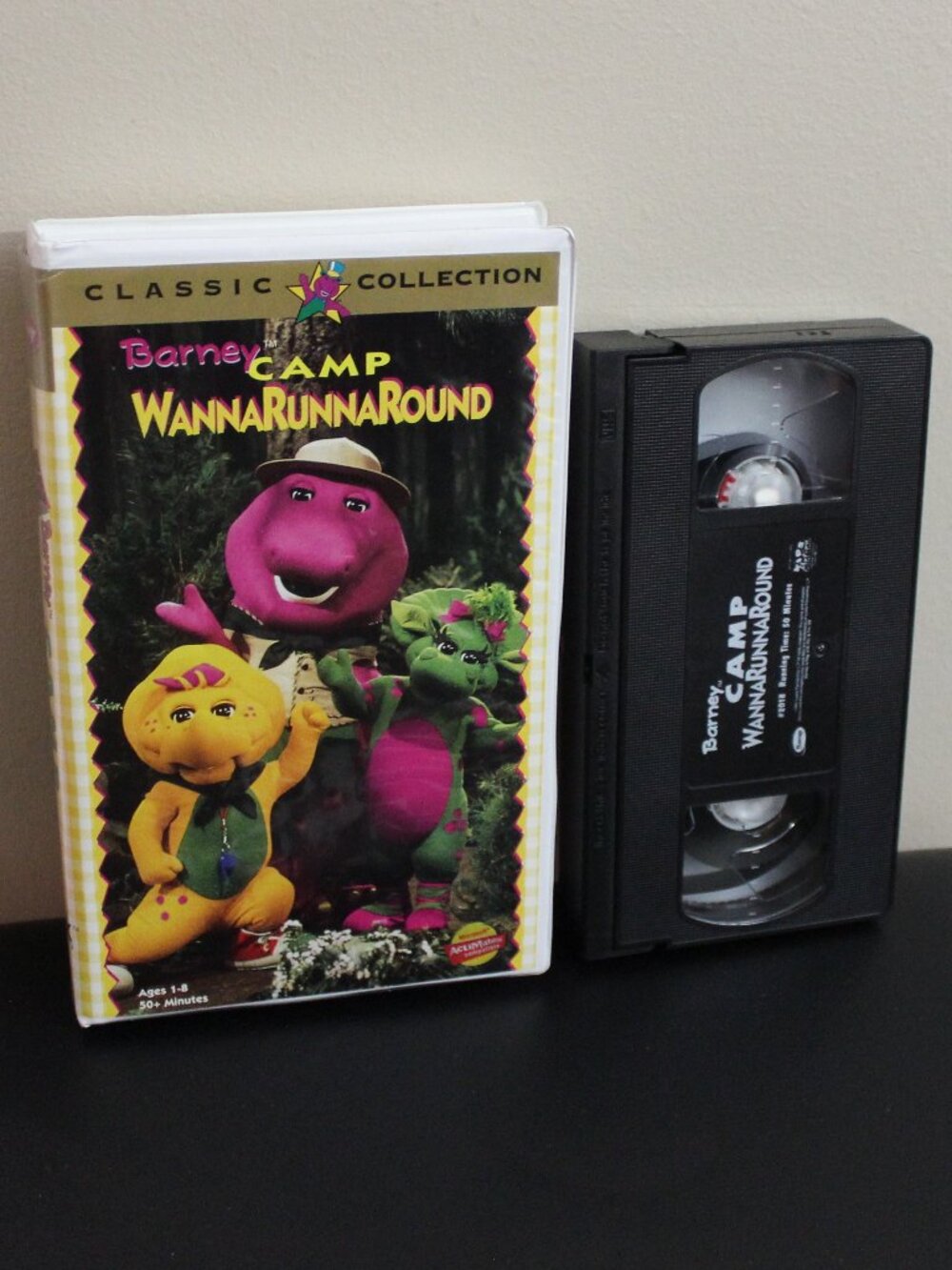 3/$55❤️vintage 1997 Barney Camp WannaRunnaRound Clamshell VHS Classic Collection